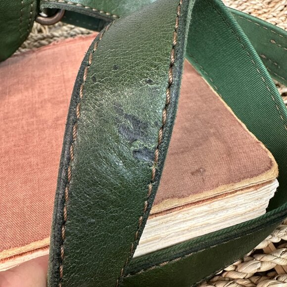 Lucky Brand Abbey Road Foldover Convertible Crossbody Green - Picture 15 of 16